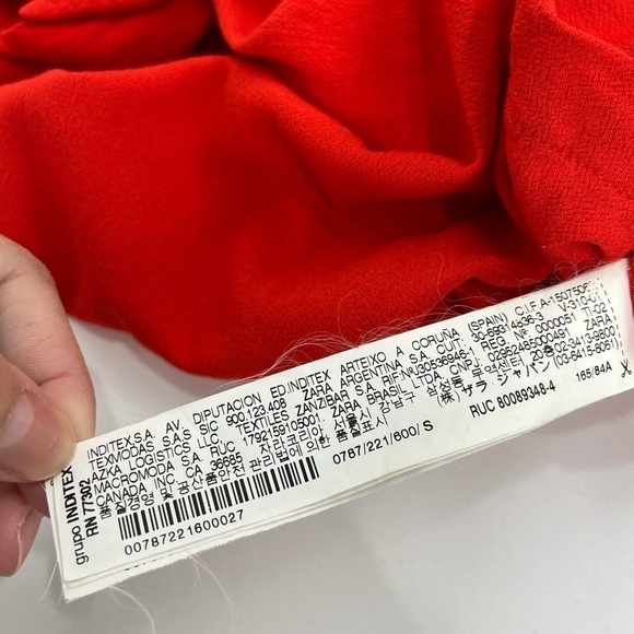 Zara basic open back romper red size S - Picture 8 of 10